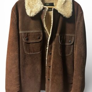 Men's VINTAGE SILTON Brown Real Cowhide Jacket with ORIGINAL TAGS.